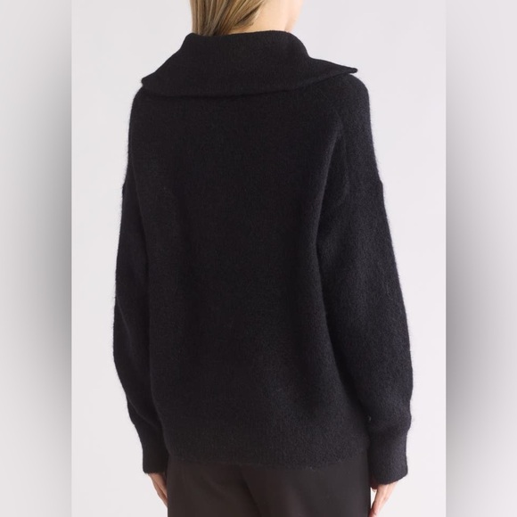 Vince Women's Alpaca Blend Quarter Zip Pullover - Picture 3 of 9